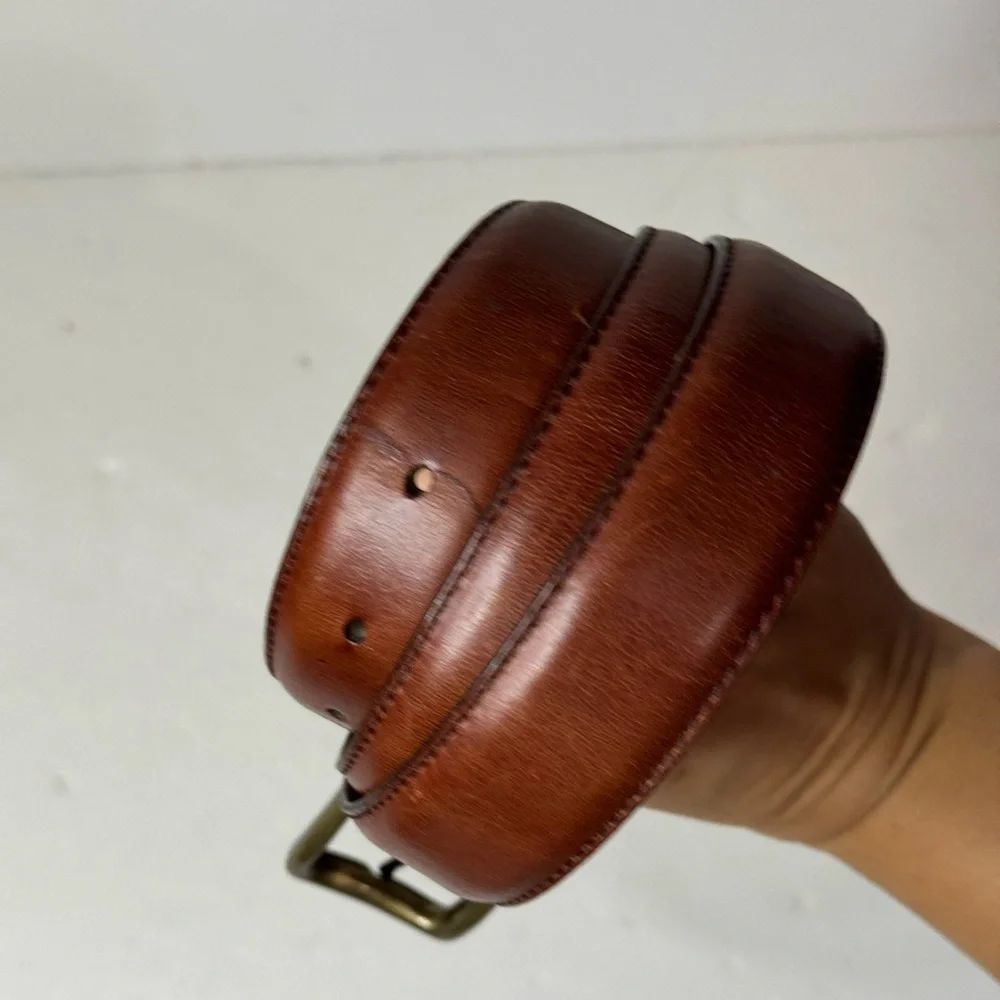 Vintage Coach Brown Leather Belt 36/90 Men’s